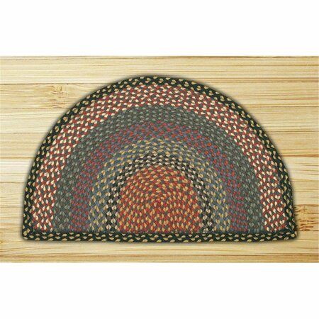 CAPITOL IMPORTING CO Capitol Importing Burgundy-Blue-Gray - 18 in. x 29 in. Small Rug Slice 32-SM043
